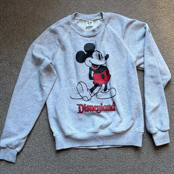 Disneyland Sweatshirt Mickey Mouse Heather Gray Disney Merch Unisex | Sz XS - Picture 3 of 11